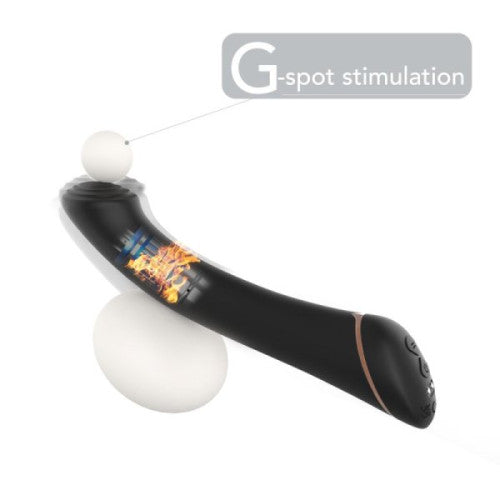 TOYBOX MARIO Flattened Tip G and P spot Vibrator Black