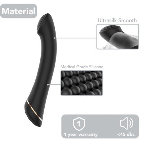 TOYBOX MARIO Flattened Tip G and P spot Vibrator Black
