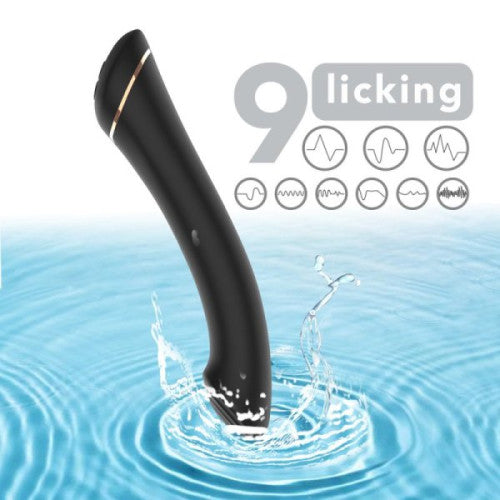 TOYBOX MARIO Flattened Tip G and P spot Vibrator Black