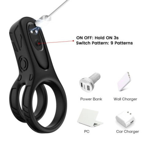 TOYBOY BRUNO dual elastic ring with removable Motor