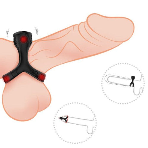 TOYBOY RINGO vibrating cock and balls splitting ring