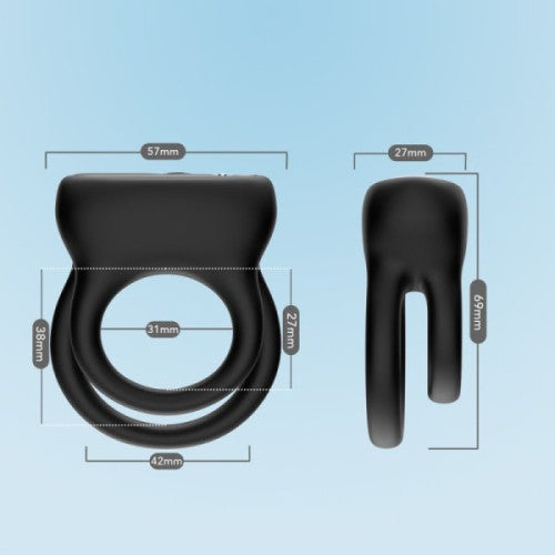 TOYBOY ROY silicone double loop vibe ring