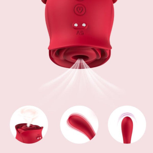 TOYBOX DUAL ROSA G-Spot and Clit Sucker Vibrator