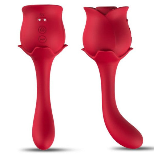 TOYBOX DUAL ROSA G-Spot and Clit Sucker Vibrator
