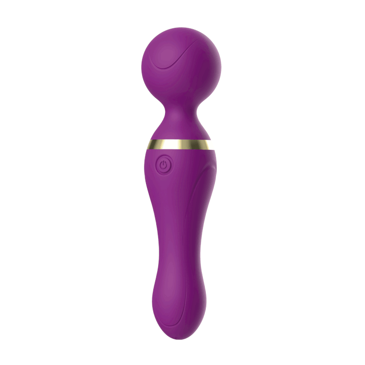 JAMES TOYBOX vibrating magic silicone wand Purple 19 cm
