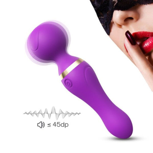 JAMES TOYBOX vibrating magic silicone wand Purple 19 cm