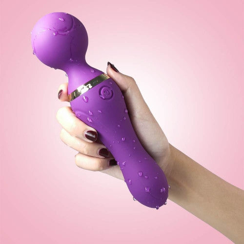 JAMES TOYBOX vibrating magic silicone wand Purple 19 cm