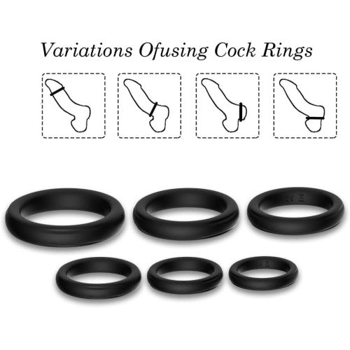 TOYBOY STAY HARD COMPLETE Silicone SET 6 pcs M-XL