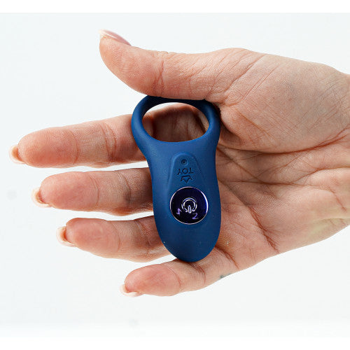 TOYBOX Sonic Blue vibrating penis ring ONE SIZE