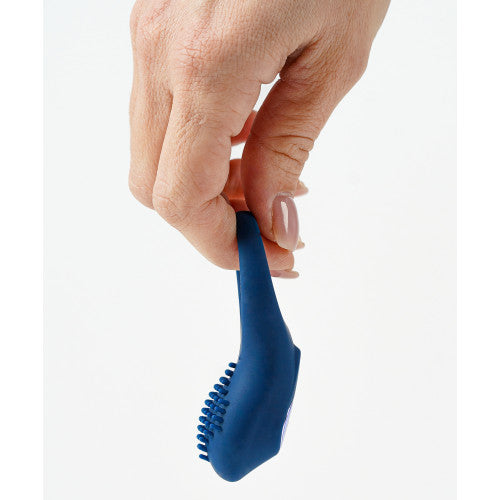 TOYBOX Sonic Blue vibrating penis ring ONE SIZE