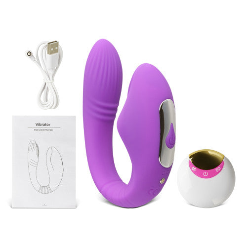 Remote Controlled Couples Vibrator with Sucking Function