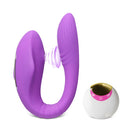 Remote Controlled Couples Vibrator with Sucking Function