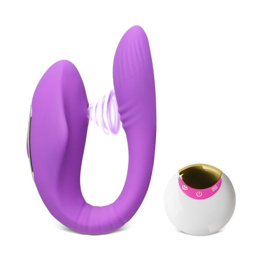 Remote Controlled Couples Vibrator with Sucking Function