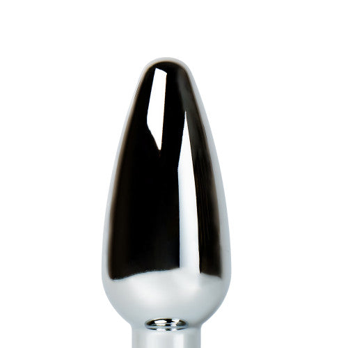 Remote Controlled Metal Vibrating Butt Plug 9.5x3.7 cm