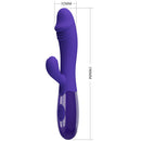 PRETTY LOVE SNAPPY YOUTH rechargeable Rabbit vibrator 19 cm