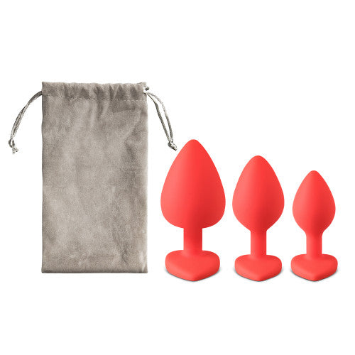 Butt Plugs set Red Heart