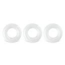 Clear Color Triple Cock rings Kit 3.3 cm
