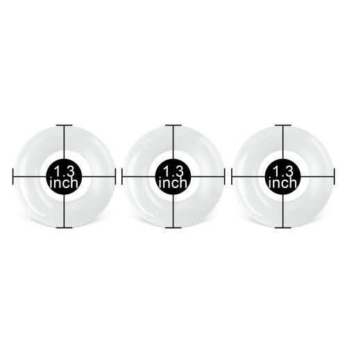 Clear Color Triple Cock rings Kit 3.3 cm