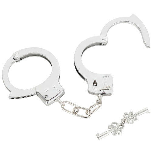 NAUGHTY TOYS heavy steel Police cuffs 220gr