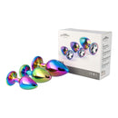 Pick&Love Round Rainbow Crystal Butt Plug Set