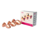 Pick&Love Rose Gold Crystal Butt Plug Set