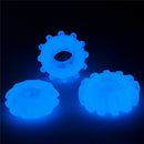 Lovetoy Lumino Play Set of 3 Penis Rings – Blue Glow