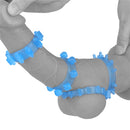 Lovetoy Lumino Play Set of 4 Penis Rings – Blue Glow
