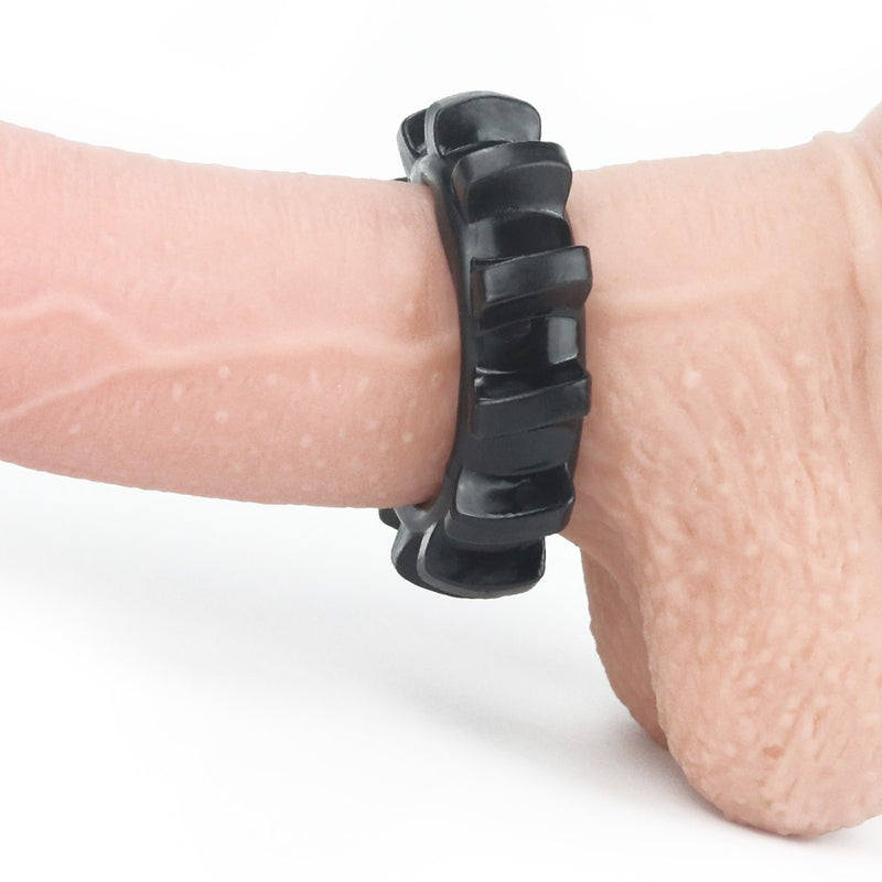 Lovetoy Power Plus Penis Ring Black (1.6 cm)