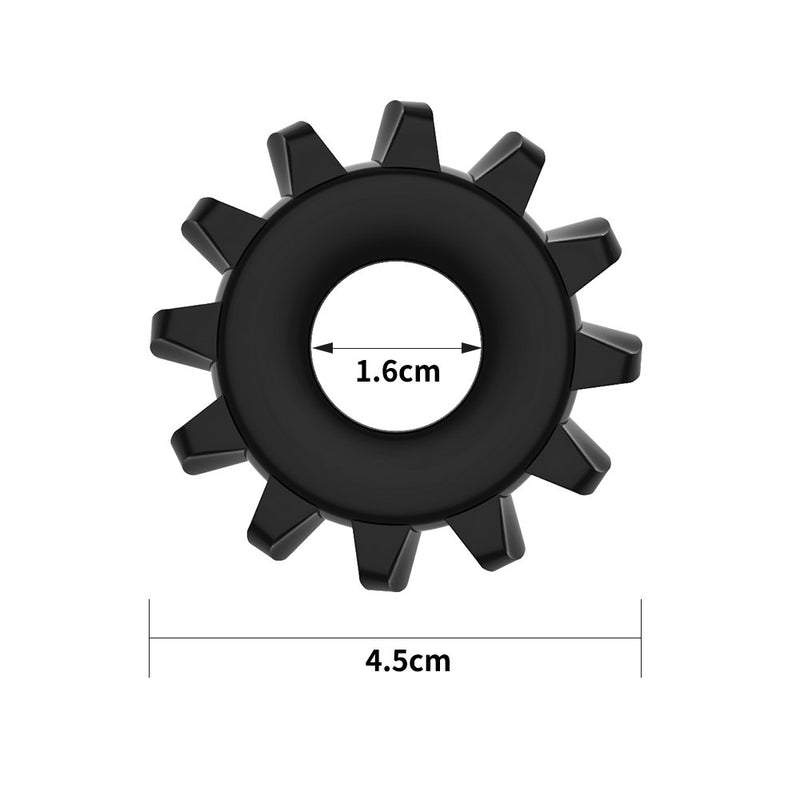Lovetoy Power Plus Penis Ring Black (1.6 cm)