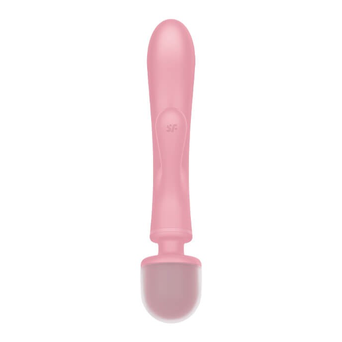 Satisfyer Triple Lover Massager – Rabbit & Wand Vibrator (Pink, 24 cm)
