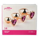 Pick&Love Rose Gold Crystal Butt Plug Set