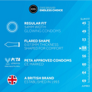 EXS Glowing - Condoms - 3 Pieces