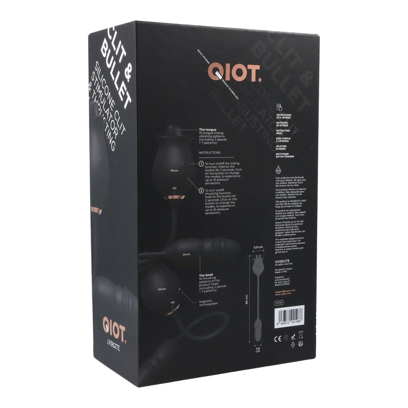 Virgite Qiot Clitoral Stimulator with Thrusting Bullet