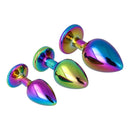 Pick&Love Round Rainbow Crystal Butt Plug Set