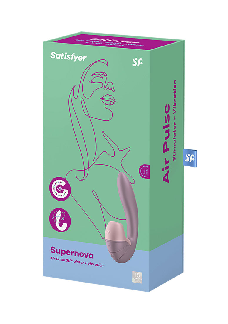 Satisfyer Supernova – Dual‑Motor Air‑Pulse & G‑Spot Vibrator