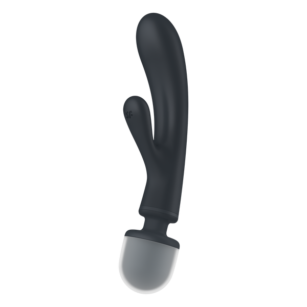 Satisfyer Triple Lover Massager – Rabbit & Wand Vibrator (Grey, 24 cm)