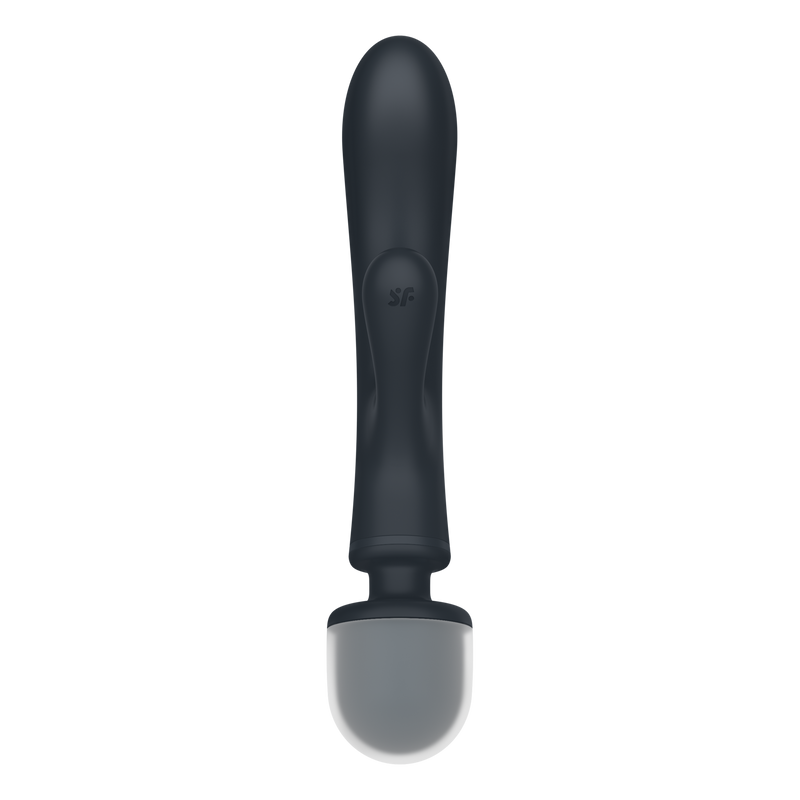 Satisfyer Triple Lover Massager – Rabbit & Wand Vibrator (Grey, 24 cm)