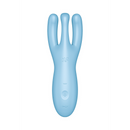 Threesome 4Plus - Lay-on Vibrator with App - Blue