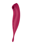 Satisfyer Twirling Pro Connect App Dark Red Hybrid Air Pulse Vibrator