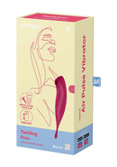 Satisfyer Twirling Pro Connect App Dark Red Hybrid Air Pulse Vibrator
