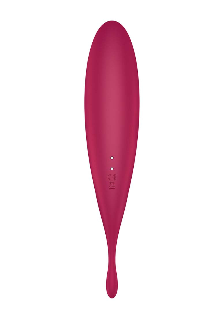 Satisfyer Twirling Pro Connect App Dark Red Hybrid Air Pulse Vibrator