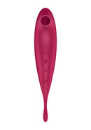 Satisfyer Twirling Pro Connect App Dark Red Hybrid Air Pulse Vibrator