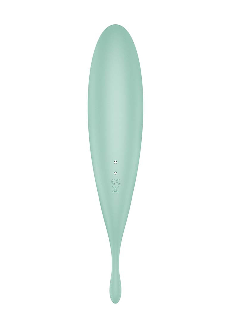 Satisfyer Twirling Pro Air Pulse Stimulator & Vibrator App Green