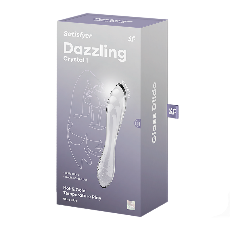 Satisfyer Dazzling Crystal 1 Glass Dildo Clear