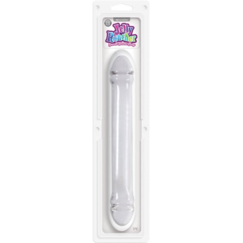 Jelly Rancher Smooth Double Dong Clear 12 Inch