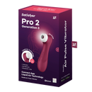 Pro 2 Generation 3 - Double Air Pulse Vibrator - Liquid Air and Connect App - Wine Red