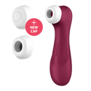 Pro 2 Generation 3 - Double Air Pulse Vibrator - Liquid Air - Wine Red