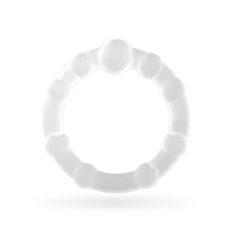 Crushious Triple Bead Cockring Set – Clear