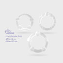 Crushious Triple Bead Cockring Set – Clear