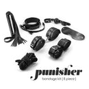 Crushious Punisher 8-Piece Bondage Kit Black